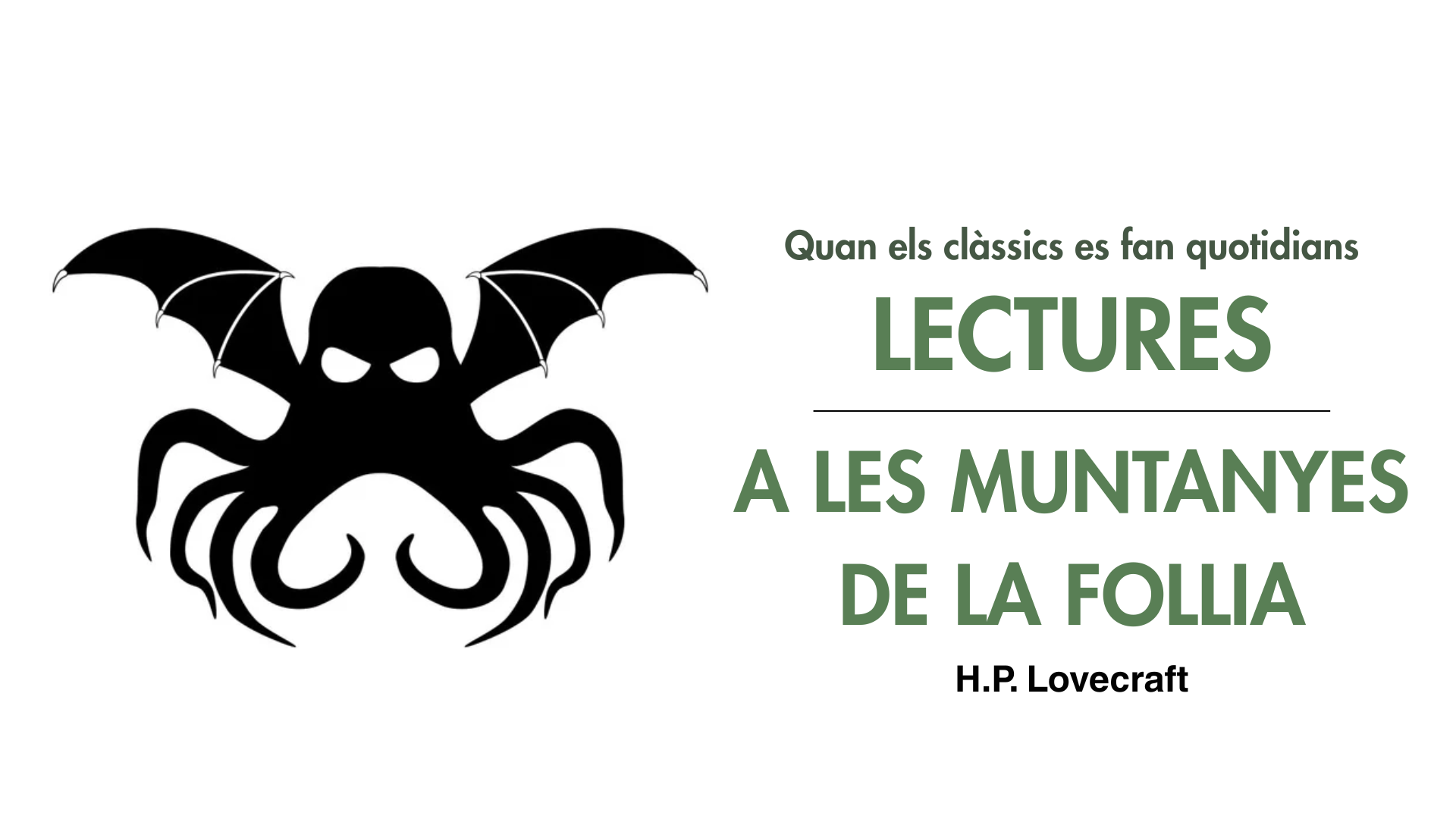 Cicle de lectures - H.P. Lovecraft